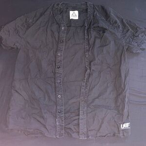 Unif button up black shirt